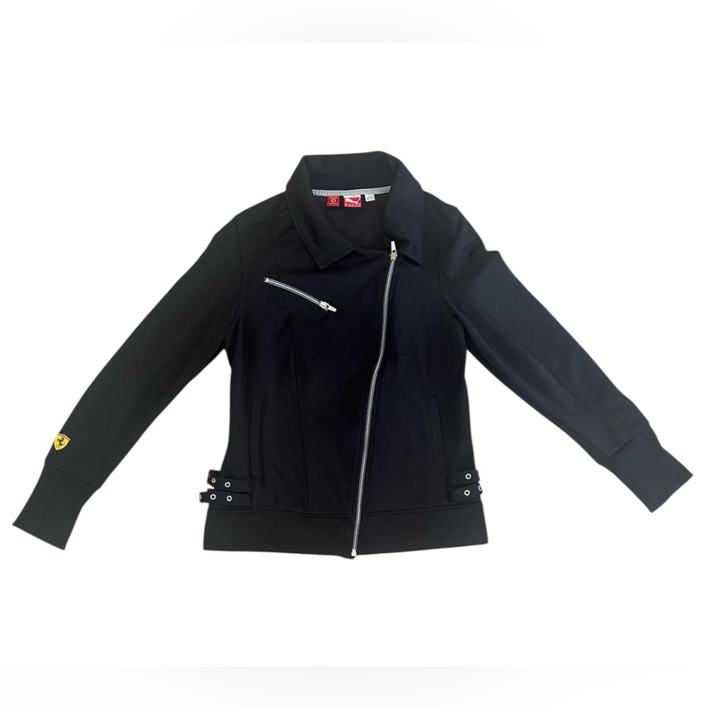 Puma Ferrari F1 Racing Women’s Black Jacket Rare Size Medium